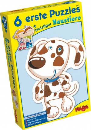 Haba: 6 Eerste puzzels Huisdieren (2/3/4) kinderpuzzels