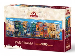 Art Puzzle: The Colorful Town (1000) panoramapuzzel