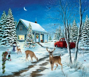 SunsOut: Unexpected Christmas Guests (550XL) kerstpuzzel