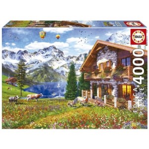 Educa: Chalet in the Alps (4000) legpuzzel