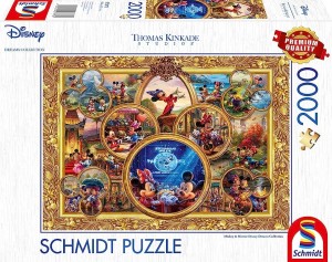 Schmidt: Thomas Kinkade - Mickey and Minnie Disney Collection (2000) legpuzzel
