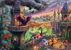 Schmidt: Thomas Kinkade - Disney Maleficent (1000) disneypuzzel