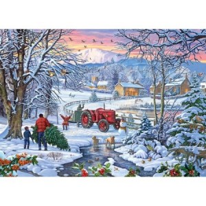 Gibsons: Bringing Home the Tree (1000) kerstpuzzel