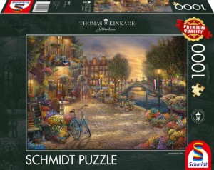 Schmidt: Thomas Kinkade - Amsterdam Café (1000) legpuzzel