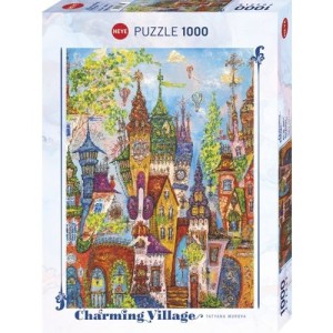 Heye: Charming Village - Red Arches (1000) verticale puzzel