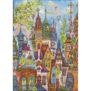 Heye: Charming Village - Red Arches (1000) verticale puzzel