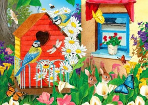 Enjoy: Birdhouse Garden (1000) legpuzzel