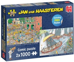 Jan van Haasteren: Skûtsjesilen & De Kaasmarkt (2x1000) legpuzzels