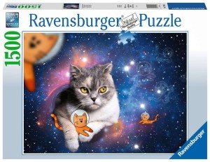 Ravensburger: Katten in de Ruimte (1500) kattenpuzzel