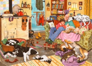House of Puzzles: Dog Tired (1000) hondenpuzzel