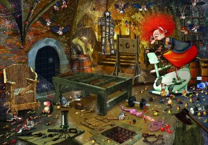 Grafika: Francois Ruyer - Witch Sports Hall (1000) legpuzzel