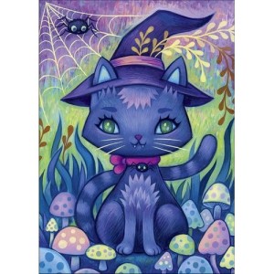 Heye: Dreaming - Witch Cat (1000) verticale puzzel