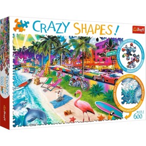 Trefl: Crazy Shapes - Miami Beach (600) legpuzzel