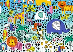 Enjoy: Doodle Safari (1000) legpuzzel