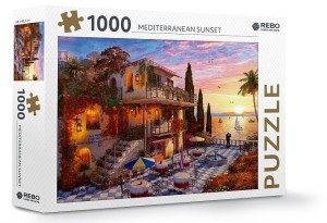 Rebo: Mediterranean Sunset (1000) legpuzzel