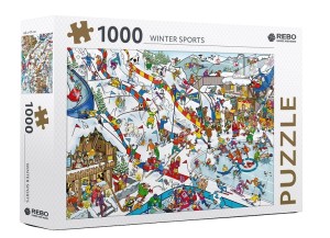 Rebo: Winter Sports (1000) legpuzzel