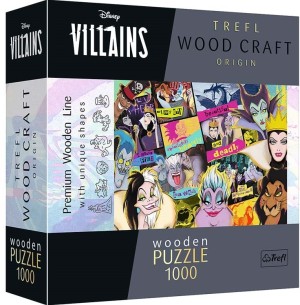 Trefl: Wood Craft - Villains Reunion (1000) houten legpuzzel