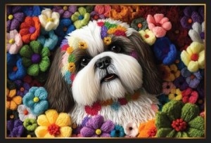 Piece of Mind: Shih Tzu Tuin (1000) hondenpuzzel