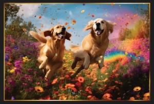 Piece of Mind: Dolle Golden Retrievers (1000) hondenpuzzel