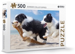 Rebo: Border Collie Puppies (500) hondenpuzzel