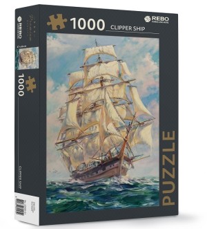 Rebo: Clipper Ship (1000) verticale puzzel