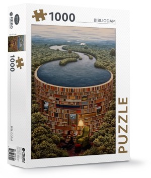 Rebo: Bibliodam (1000) verticale puzzel