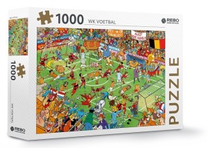 Rebo: WK Voetbal (1000) cartoon puzzel