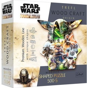 Trefl: Wood Craft - Star Wars The Mysterious Grogu (500) houten shaped puzzel