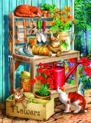 SunsOut: Potting Table (1000) verticale puzzel