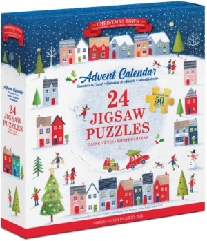 Eurographics: Advent Calendar Christmas Town (24x50) kerstpuzzel