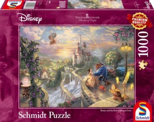 Schmidt: Thomas Kinkade Disney Beauty and the Beast Falling in Love (1000) legpuzzel