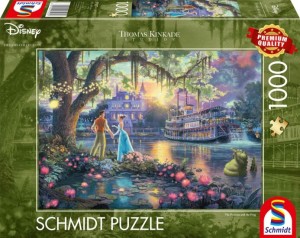 Schmidt: Thomas Kinkade Disney The Princess and the Frog(1000) legpuzzel