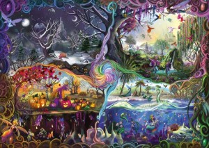 Schmidt: Rose Cat Khan - Portal of the Four Realms (1000) fantasypuzzel