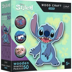 Trefl: Wood Craft Junior - Disney Stitch (50) houten puzzel