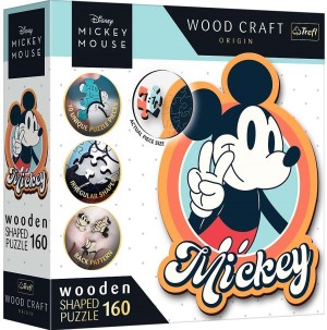 Trefl: Wood Craft - Disney Retro Mickey Mouse (160) houten legpuzzel