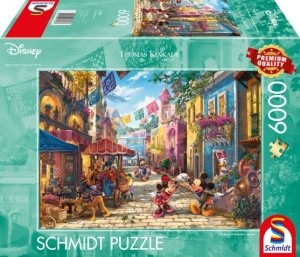 Schmidt: Thomas Kinkade - Mickey and Minnie in Mexico (6000) disneypuzzel