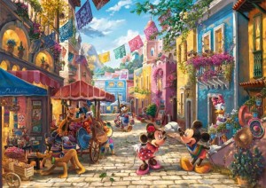 Schmidt: Thomas Kinkade - Mickey and Minnie in Mexico (6000) disneypuzzel