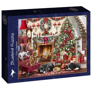 Bluebird: Cosy Fireplace (1000) kerstpuzzel