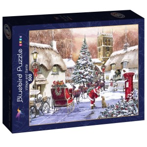 Bluebird: Village and Santa (500) kerstpuzzel