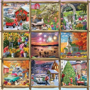 Alipson: Seasonal Nine Square (1000) vierkante puzzel
