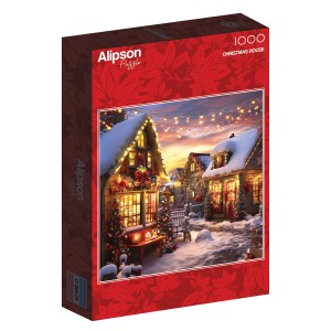 Alipson: Christmas House (1000) vierkante kerstpuzzel