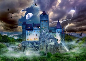 Enjoy: Spooky Night at Dracula's Castle (1000) halloweenpuzzel