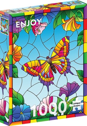 Enjoy: Crystal Butterfly (1000) verticale puzzel