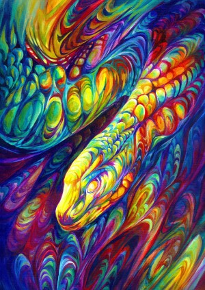 Enjoy: Rainbow Snake (1000) verticale puzzel