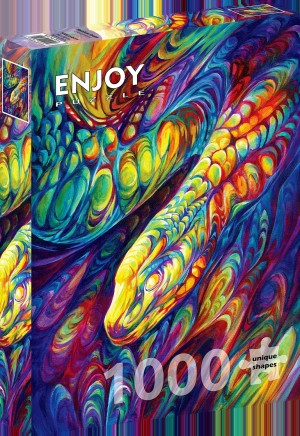 Enjoy: Rainbow Snake (1000) verticale puzzel