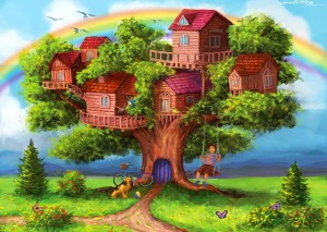 Enjoy: Treehouses (1000) legpuzzel