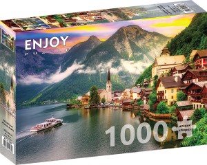 Enjoy: Hallstatt Town at Sunset, Austria (1000) legpuzzel