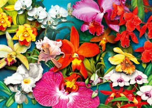 Enjoy: Orchid Jungle (1000) bloemenpuzzel