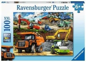 Ravensburger: Bouwvoertuigen (100XXL) kinderpuzzel