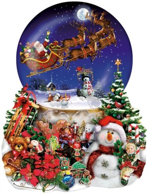 SunsOut: Santa's Snowy Ride (1000) shaped puzzel